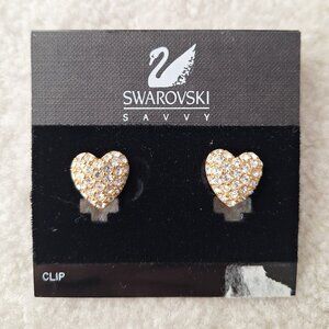 NWT Vintage Swarovski Clip-On Earrings